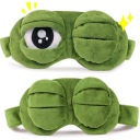 ŽABIA MASKA na oči pre Sleeping Frog Čelenka zelená