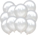 BIELY balóniky 30cm PEARL 10ks k narodeninám svadby