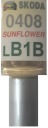 SKODA LB1B 0408 SLNEČNICA FARBA ŠKRABANKA DOTYK