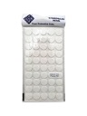 Plstené podložky na okrúhle stoličky, biele, okrúhle, 2 cm - 50 ks.