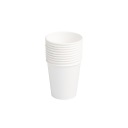 Papierové poháre na kávu, studené a teplé nápoje, biele, 250 ml, 100 ks