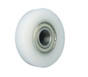 Plastový valček s ložiskom, priemer 45 mm, priemer 12 mm