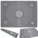 SILIKÓNOVÁ DOSKA SKLADACIA PODROŽKA SIVÁ 70x50cm XL VEĽK