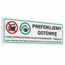 Preferujeme Hotovosť - nálepka 7x20