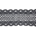 Bavlnená čipka K029 GRAPHITE 70mm / 1m