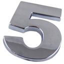 ZNAK ČÍSLO ČÍSLA VEĽKÉ PÍSMENO CHROME 5 PÄŤ T6I92