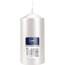 PERLA BIELA ​​Neparfumovaná valcová sviečka PARAFÍNOVÁ SVIEČKA 12CM 38H 260G