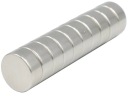 SILNÝ VALEC NEODYMOVÝ MAGNET 10x5 - SADA 10 / NEODYMOVÝCH MAGNETOV /