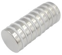 SILNÝ VALEC NEODYMOVÝ MAGNET 15x3 - SADA 10 / NEODYMOVÝCH MAGNETOV /