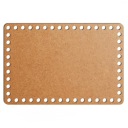 šedý základný košík dno 19x28cm HDF obdĺžnik
