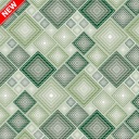 GREEN CUBES protišmyková kúpeľňová predložka. 65 x 10 cm