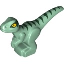Lego New DINO RAPTOR SMALL piesková zelená 37829pb07