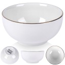 PORCELÁNOVÁ misa, biele zlato, šalátová misa na šalátové pochutiny, 200 ml