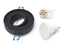 SET ČIERNYCH HALOGÉNOVÝCH SVIETIDIEL + LED 1,5W + GU10