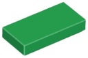 LEGO TILE 3069b 30070 DLAŽDICA 1x2 zelená NOVINKA (1g)