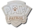 Drevená plaketa Paw Patrol s gravírovanou vlajkou
