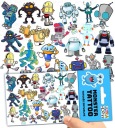 UMÝVAJÚCE DOČASNÉ TETOVANIE PRE DETSKÉ DETSKÉ ROBOTY ORIGINÁLNE DIZAJNY