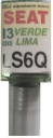 SEAT LS6Q I3 VERDE LIMA LAKU NA ŠKRABENY ARA
