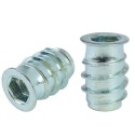 10x M6 x 18 mm nástrčná vložka, nábytková vložka do dreva, s imbusovým kľúčom 6