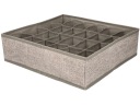 Textilný ORGANIZÁTOR na kravaty na ponožky 33x31x9,5 cm - do ZÁSUVKY