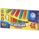 Plastelína Astra 12 farieb + 1 zdarma, 303115007