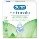 Tenké kondómy Durex Naturals navlhčené 3x