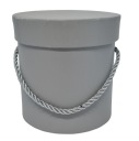 Debnička na kvety, krabička na kvety, priemer 12 cm, svetlošedá