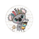 BSZ699-UV Podstavec košíka - potlač, kruh 15 cm - koala