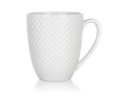 Porcelánový hrnček BANQUET DIAMOND 410ML, keramika, biely