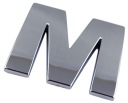 ZNAK PÍSMENO PÍSMENO CHROME M M VEĽKÉ 5,6CM F2A08
