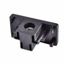 Zástrčka 1F čierna LP-556/END-S-BK