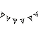 BLACK SKULL GARLAND SKULL HALLOWEEN