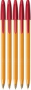 Bic Orange Original jemné červené pero x5