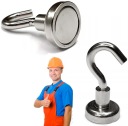 HÁČKOVÝ UCHOVÁVAČ E20 - 9kg PRE NEODYMIOVÝ MAGNET