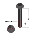 Kalená skrutka M20x100 pre cepovú kosačku 10.9