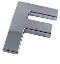 ZNAK PÍSMENO CHROMOVANÉ PÍSMENO F F VEĽKÉ 5,6CM R5M08