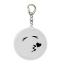 Mäkký reflexný prívesok Emoji Silver Premium 3M Kiss