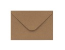 Ozdobné obálky na pozvánky C6 Brown ECO KRAFT Natural, 50 kusov