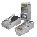 Koncovky Zástrčky Modulárny konektor RJ45 CAT6 FTP Pozlátené kontakty 10ks