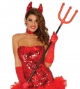 Čertova vidlička Čertovský trojzubec na Halloweensku betlehemskú hru