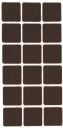 STAROSTLIVOSŤ O PODLAHU samolepiace plsti 30 x 30 mm HNEDÁ