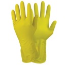 Dlhé gumené latexové rukavice, vločkované, na čistenie, veľkosť 10