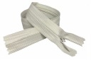 Pevný skrytý zips, šedá olivová, 22 cm