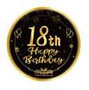 Jednorazové taniere 18. narodeniny HAPPY BIRTHDAY 23 cm 6ks PARTY
