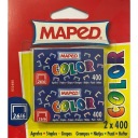 Farebné sponky 26/6 2x400 kusov MAPED