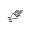 DEKORATÍVNA VÝŠIVKA s gravírovaním, STRIEBORNÝ nikel