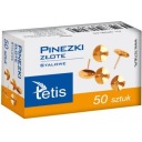 Masívne zlaté OCELOVÉ KOLÍKY, 50 kusov, TETIS