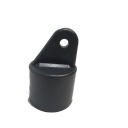 Nosná čiapočka z PVC, priemer 42 mm, antracitová, pre mriežku nosných stĺpikov