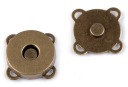 Magnetická spona 18/4 mm stará mosadz