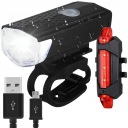 CYKLISTICKÁ LAMPA ZADNÁ PREDNÁ LED SÚPRAVA KĽÚČOVEJ USB PRÍLEŽITOSŤ DARČEK